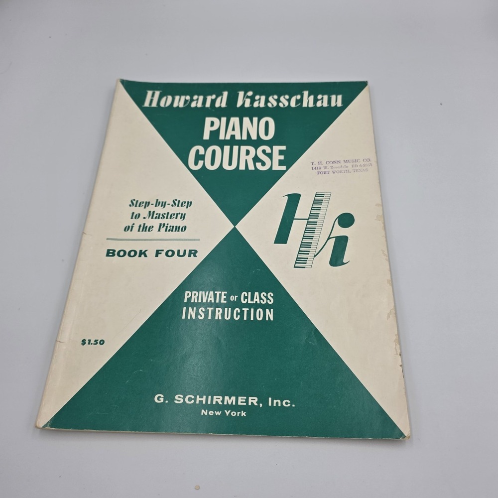 Piano Course Book 4 Step by Step Mastery of Piano Howard Kasschau Sheet Music